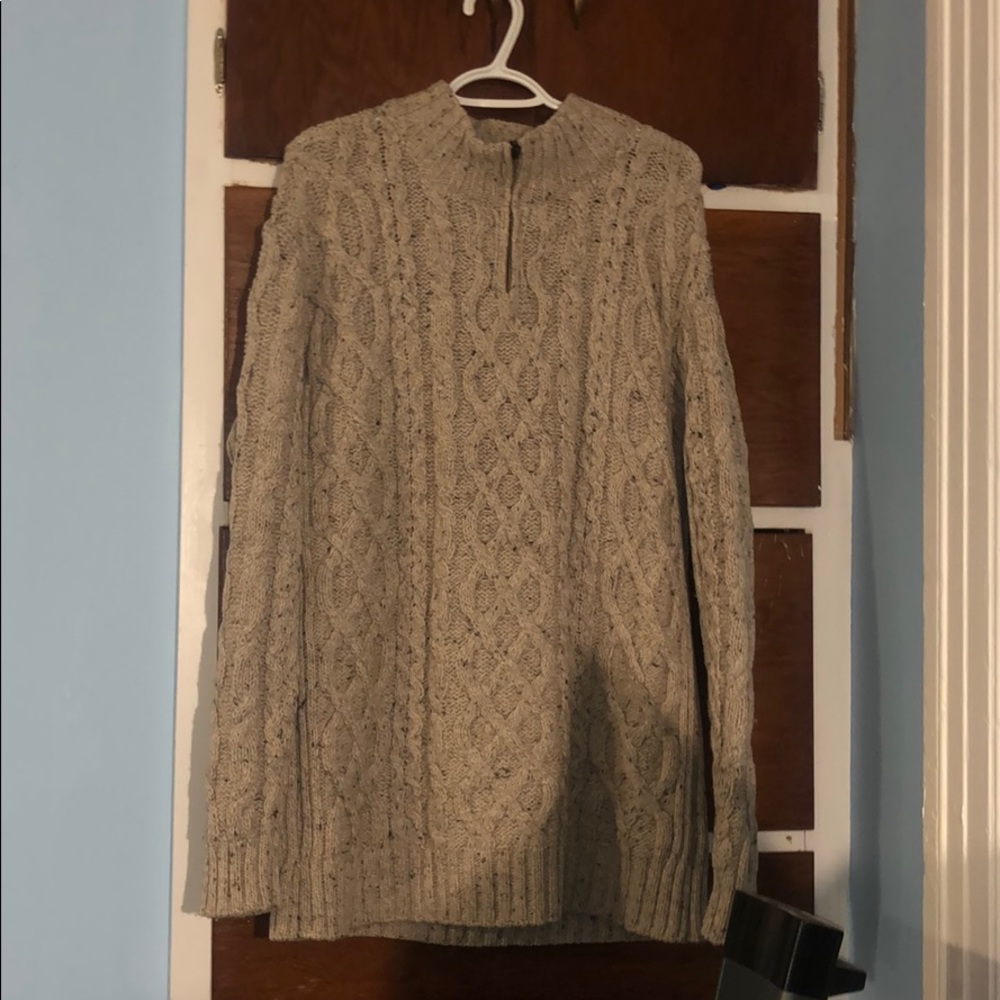 Merino wool quarter zip